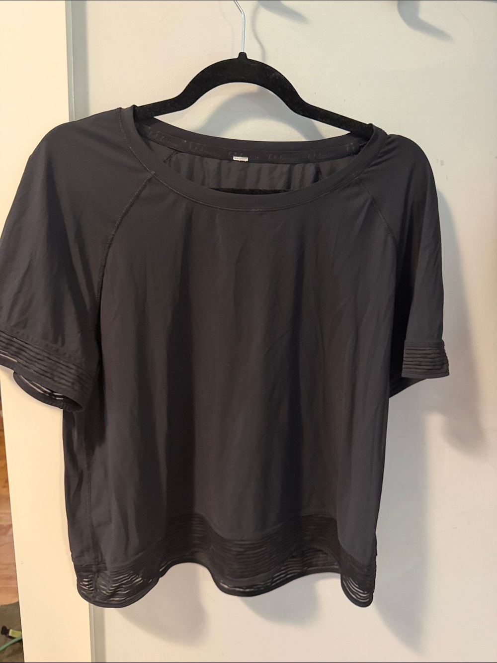 lululemon athletica Black Short-Sleeve Athletic Top
